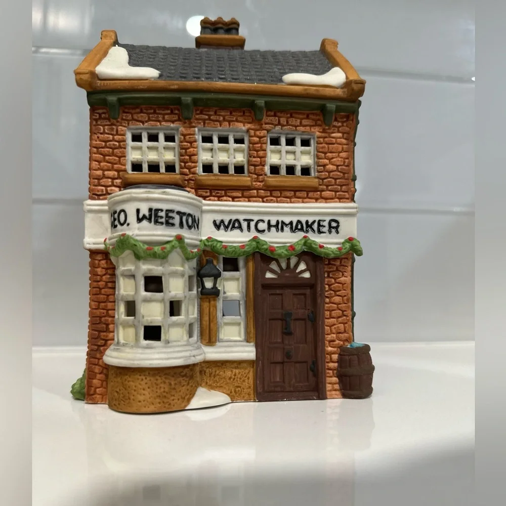 Dept 56 Geo Weeton Watchmaker 59269 retired original Dickens Village Series